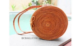 large circle handbags leather bali design